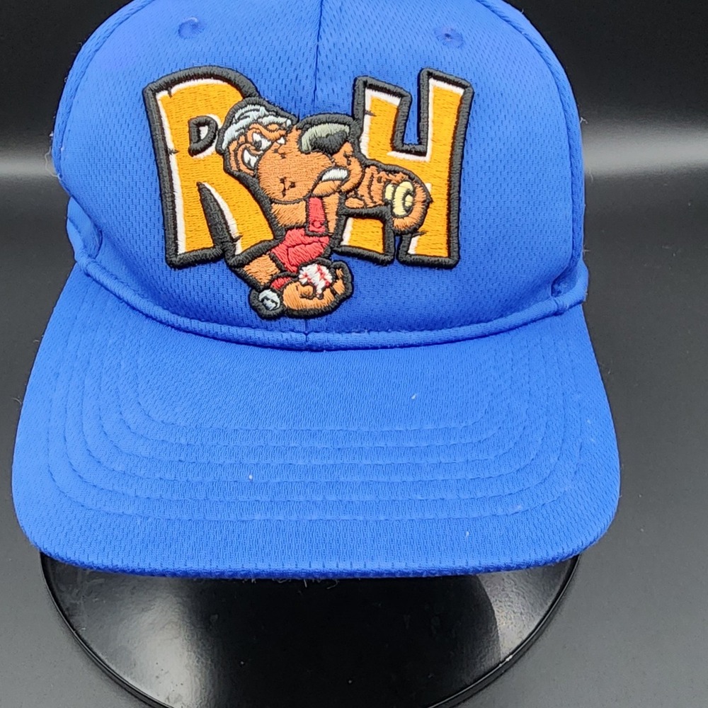 MIDLAND ROCKHOUNDS MILB Youth Velcrback Cap OSFM Blue Rock Hounds Texas Logo Hat